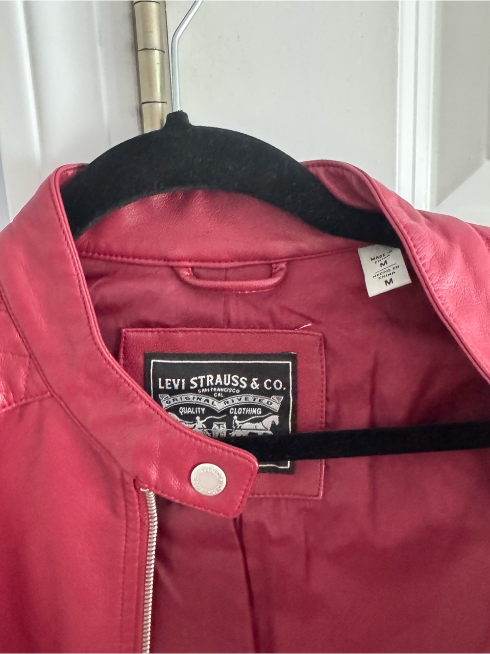 Levi’s Red Leather Jacket - - Picture 2 of 4